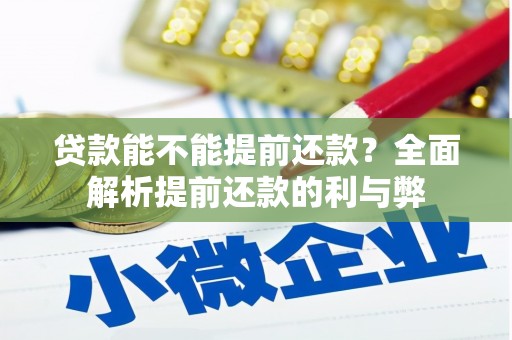 巴里坤贷款能不能提前还款？全面解析提前还款的利与弊