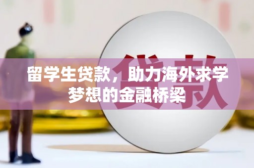 十堰留学生贷款，助力海外求学梦想的金融桥梁