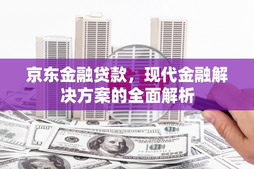 疏勒京东金融贷款，现代金融解决方案的全面解析