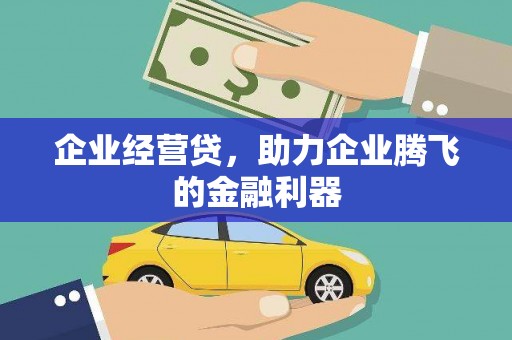 同安企业经营贷，助力企业腾飞的金融利器