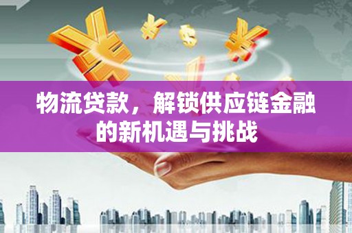 淳安物流贷款，解锁供应链金融的新机遇与挑战