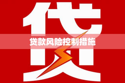 定远贷款风险控制措施